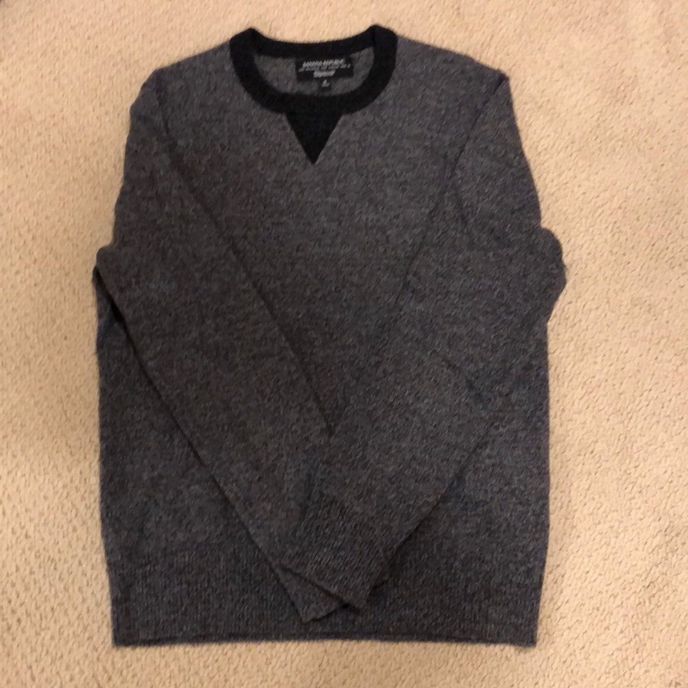 Men’s crew neck wool sweater